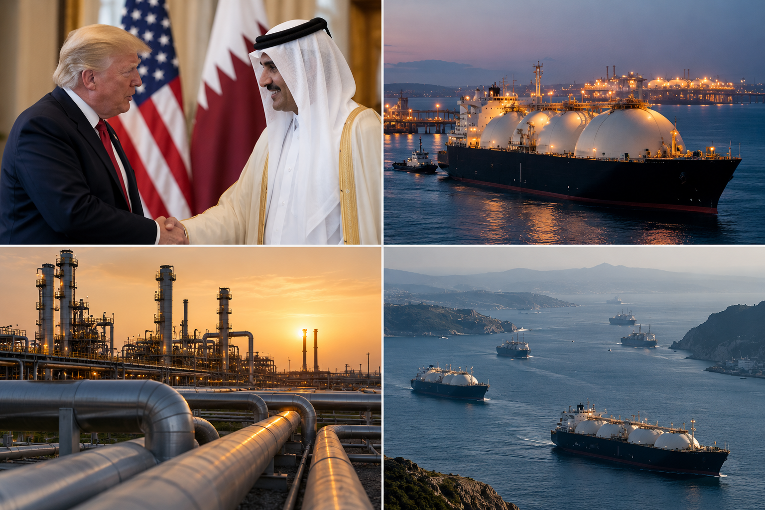 Qatar buys gas from US.