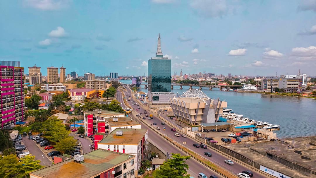 Aerial view of Lagos